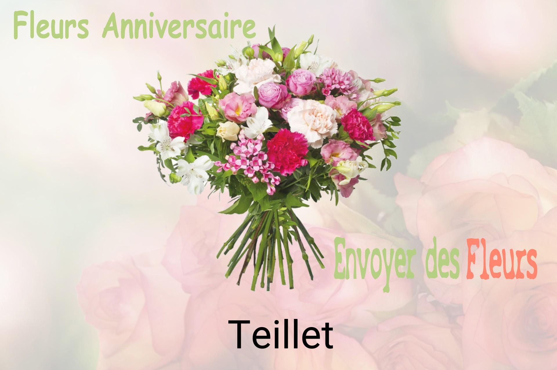 Bouquet de fleurs d’anniversaire livré à Teillet