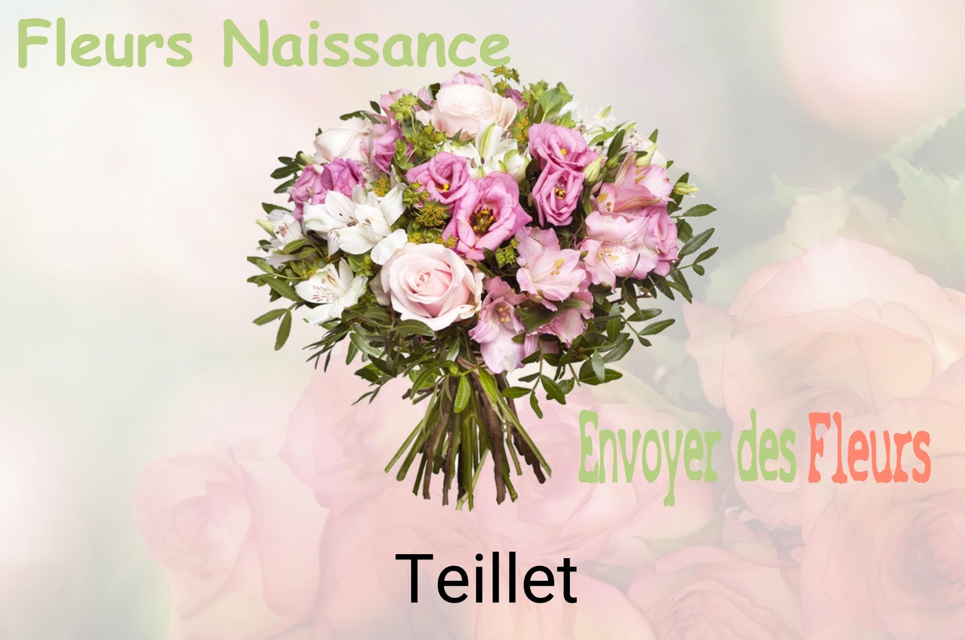 Bouquet de fleurs de naissance livré à Teillet